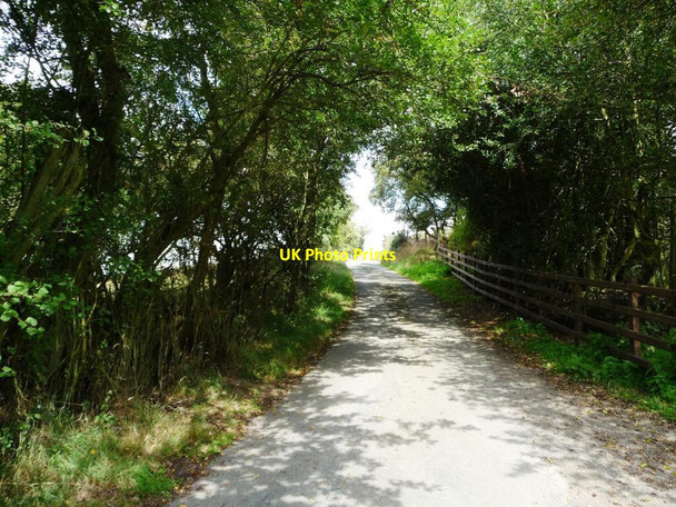 Photo 6"x4" Lane dropping down to Rock Farm Bo c2011
