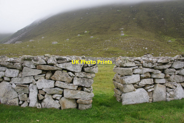 Photo 6"x4" Drystane dykes, An Lag, St Kilda Oisebhal c2011