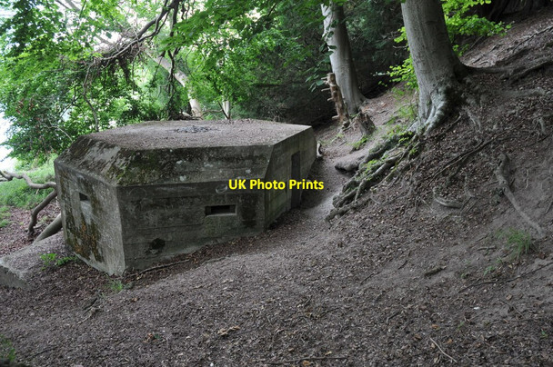 Photo 6"x4" Pillbox, Lower Hartslock Wood Lower Basildon c2011