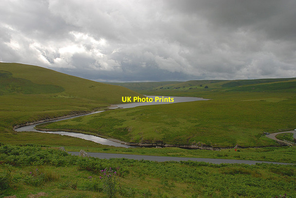 Photo 6"x4" Rain clouds over Cwm Elan Dolhelfa c2011