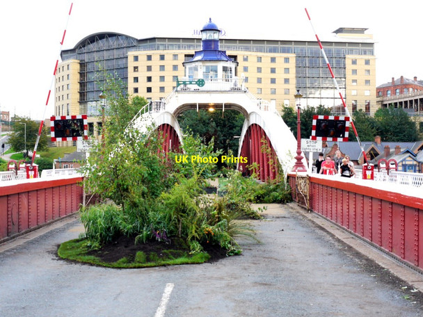 Photo 6"x4" A garden on the Swing Bridge,  Newcastle Gateshead Bridges Festival Newcastle upon Tyne c2011