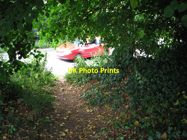 Photo 6"x4" Footpath to Leiston Road Theberton c2011