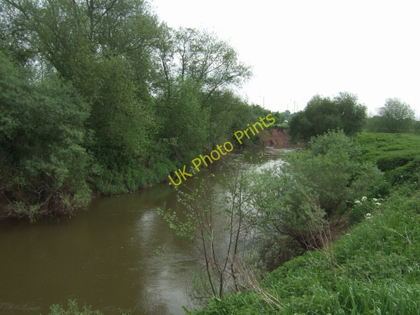 Photo 6"x4" River Teme upstream of Old Powick Bridge Lower Wick\/SO8352 c2008