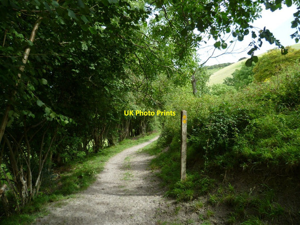 Photo 6"x4" Footpath junction south of Fulking Fulking c2011