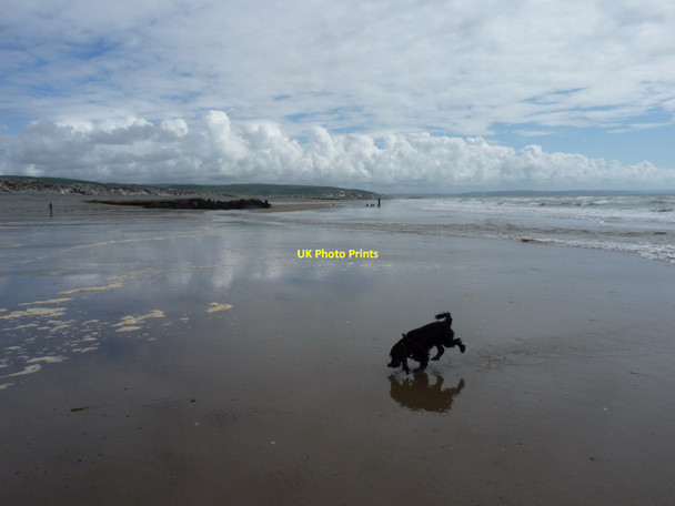 Photo 6"x4" Beach at low tide Tywyn\/SH5800 c2011