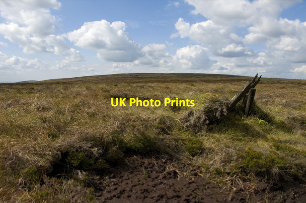 Photo 6"x4" Ruined Shooting Butt on Burnslack fell Fair Oak\/SD6446 c2011