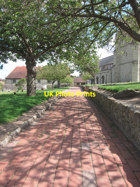 Photo 6"x4" Path through St Marys Church grounds Eastbourne\/TQ5900 c2011