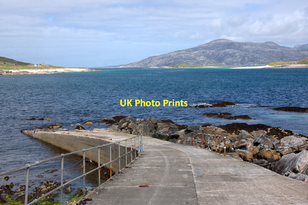 Photo 6"x4" Pier at Huisinis and Caolas an Scarp Huisinis c2011