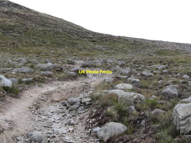 Photo 6"x4" Eroded path leading through a blockfield towards the Slievenagore ridge Attical c2011