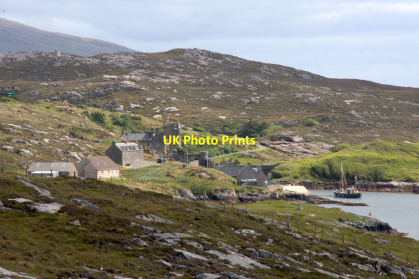 Photo 6"x4" Amhuinnsuidhe Castle from above Abhainnsuidhe Amhainn Suidhe c2011