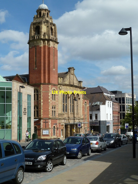 Photo 6"x4" Norfolk Street and the Victoria Hall Methodist Church Sheffield\/SK3587 c2011