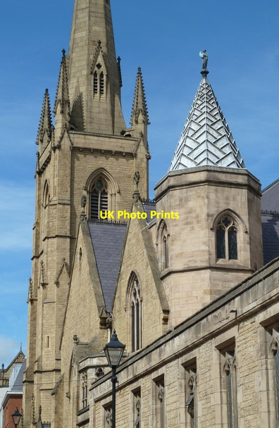 Photo 6"x4" Detail of the Cathedral Church of St Marie Sheffield\/SK3587 c2011