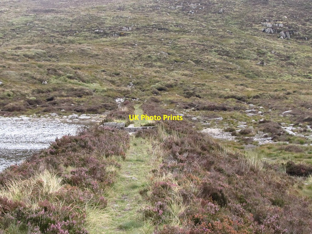 Photo 6"x4" Dam at the outlet to Lough Shannagh Kilcoo c2011