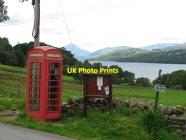 Photo 6"x4" Telephone box, Ardtalnaig Ardtalnaig c2011