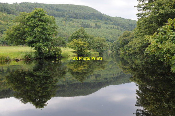 Photo 6"x4" River Dee above Horseshoe Falls Llangollen c2011