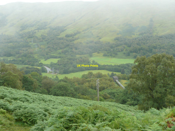 Photo 6"x4" The top of the pipeline to Lochay Power Station Monemore c2011