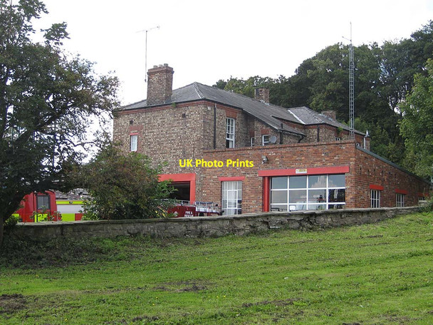 Photo 6"x4" Fire station and comms mast, Malton Norton-on-Derwent c2011