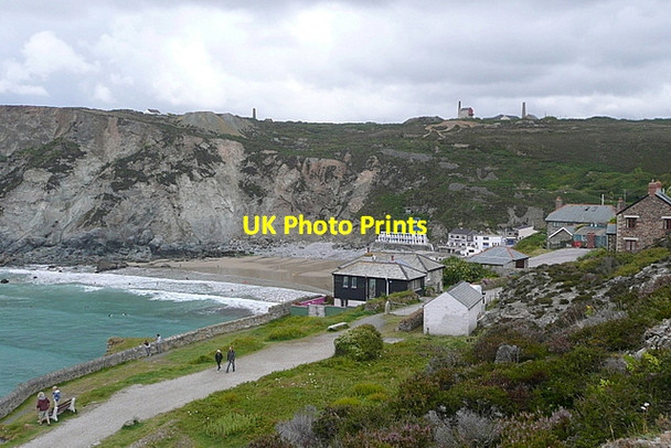Photo 6"x4" Trevaunance Cove Cross Coombe c2011