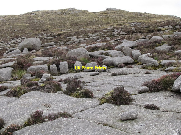 Photo 6"x4" Blockfield near the summit ridge of Ben Crom Kilcoo c2011