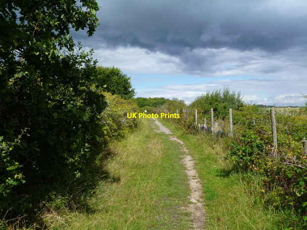 Photo 6"x4" Keyhaven, footpath Lower Pennington c2011