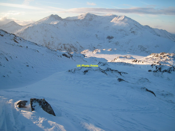 Photo 6"x4" Christmas Day 2010: Looking west to Snowdon Blaenau Dolwyddelan c2010