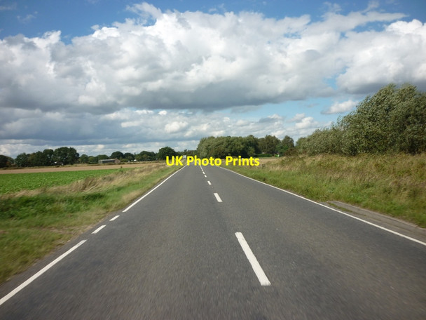 Photo 6"x4" Heading north along Langrick Road Moor Side\/TF2457 c2011