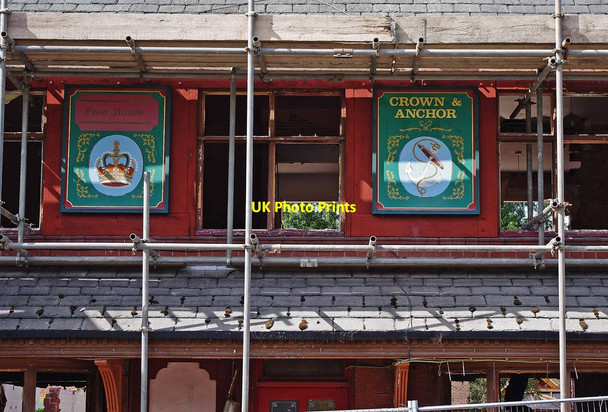 Photo 6"x4" The former Crown & Anchor (3) - front detail, 115A Enville Road, Kinver Kinver c2011