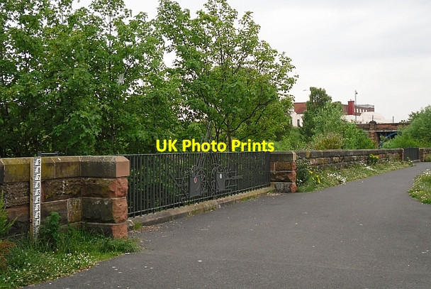Photo 6"x4" Path above the River Caldew Carlisle c2011