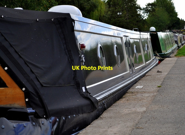 Photo 6"x4" Narrow boats moored Fradley Junction c2011
