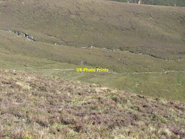 Photo 6"x4" Stream and path above the Ben Crom Reservoir Kilcoo c2011