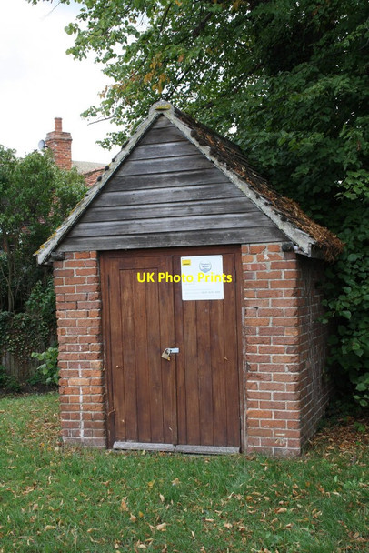 Photo 6"x4" Benchmark on sewage pumping station Long Wittenham c2011