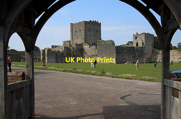 Photo 6"x4" Portchester Castle from St Mary's church Port Solent c2011