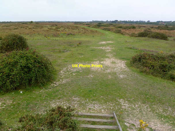 Photo 6"x4" Oxey Marsh, footpath Lymington c2011
