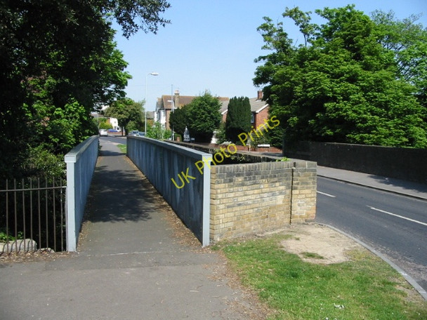 Photo 6"x4" Footbridge and roadbridge on St Richard's Road Deal c2008