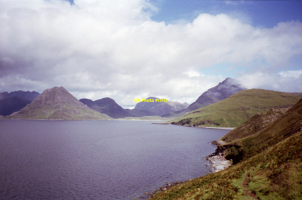 Photo 6"x4" The Elgol track on the slopes of Ben Cleat Elgol c1990
