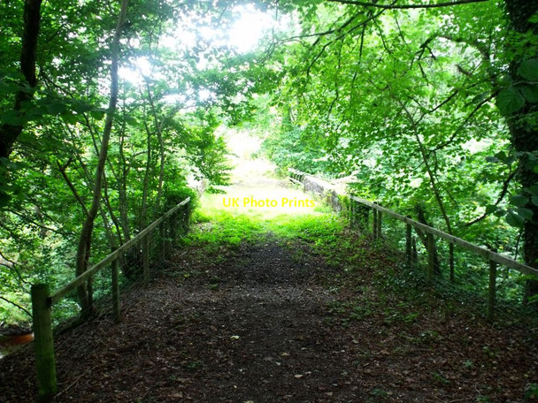 Photo 6"x4" Railway bridge over Evan Water Moffat c2011