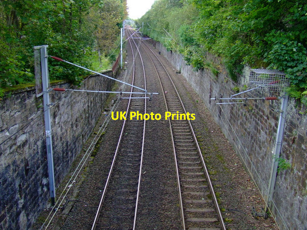 Photo 6"x4" Railway line at Port Glasgow Port Glasgow c2011