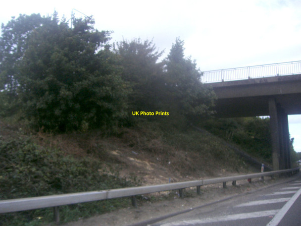 Photo 6"x4" Morants Court Road flyover on the M25 Dunton Green c2011