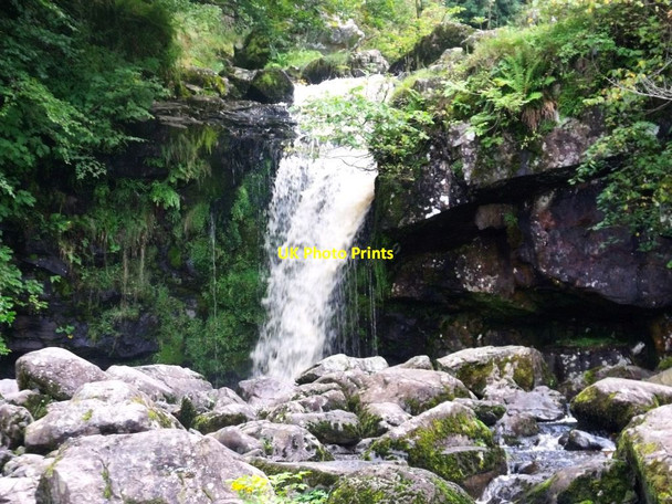 Photo 6"x4" Campsie Fells, waterfall on Kirk Burn [4] Clachan of Campsie c2011