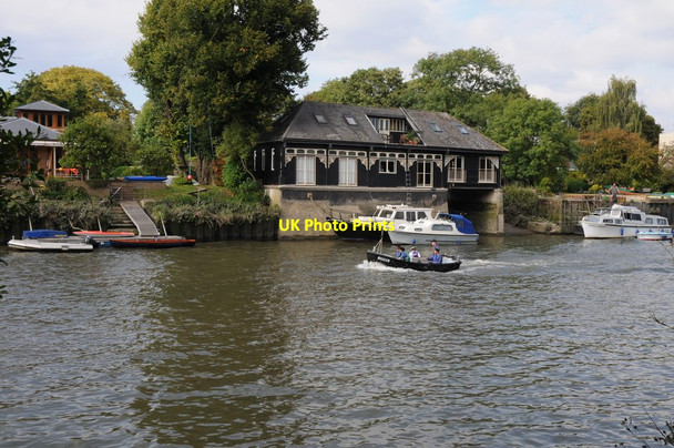 Photo 6"x4" View to Eel Pie Island Twickenham c2011