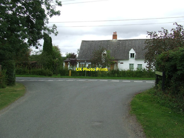 Photo 6"x4" Road Junction Lambfair Green c2011