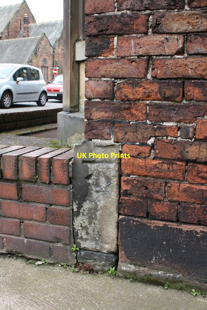 Photo 6"x4" Benchmark on side of #49 Spencer Street Carlisle c2011