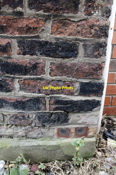 Photo 6"x4" Benchmark on side of #17 Hasell Street Carlisle c2011