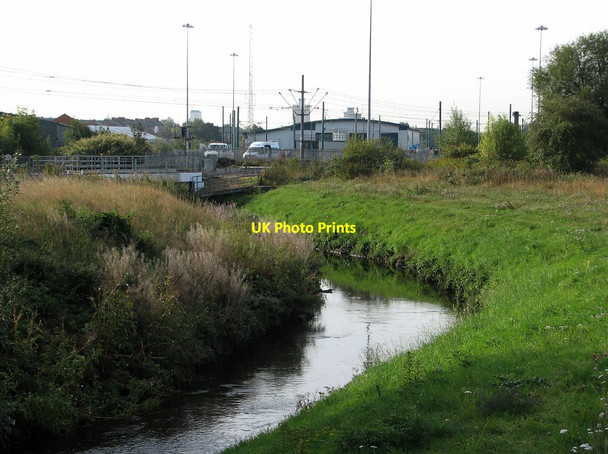 Photo 6"x4" River Leen and tram depot Nottingham\/SK5641 c2011