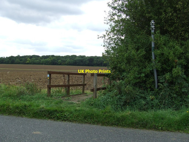 Photo 6"x4" Footpath And Bridge Weston Green\/TL6252 c2011