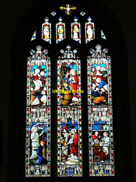 Photo 6"x4" Stained glass window (2 of 5) St Peter's Church, Marlborough Marlborough\/SU1869 c2011