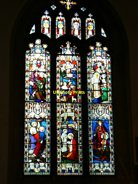 Photo 6"x4" Stained glass window (3 of 5) St Peter's Church, Marlborough Marlborough\/SU1869 c2011