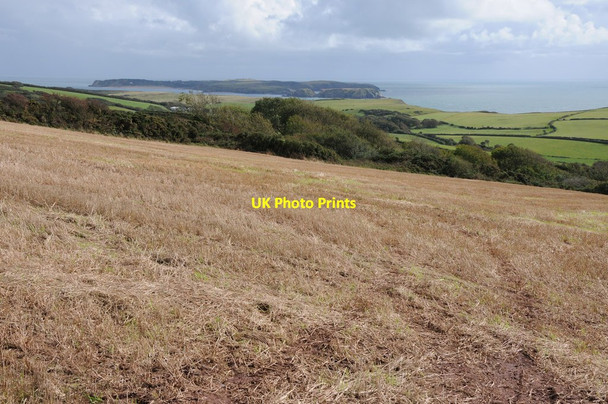 Photo 6"x4" Stubble field on the Ridgeway Lydstep c2011