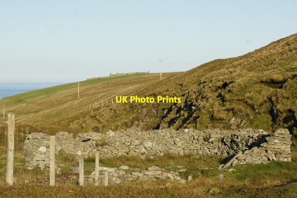 Photo 6"x4" Ruins along the Burn of Skaw Kirkaton c2011