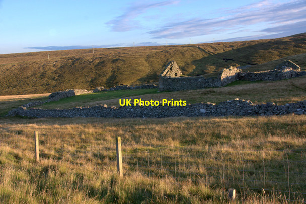 Photo 6"x4" Ruin at Skaw Kirkaton c2011